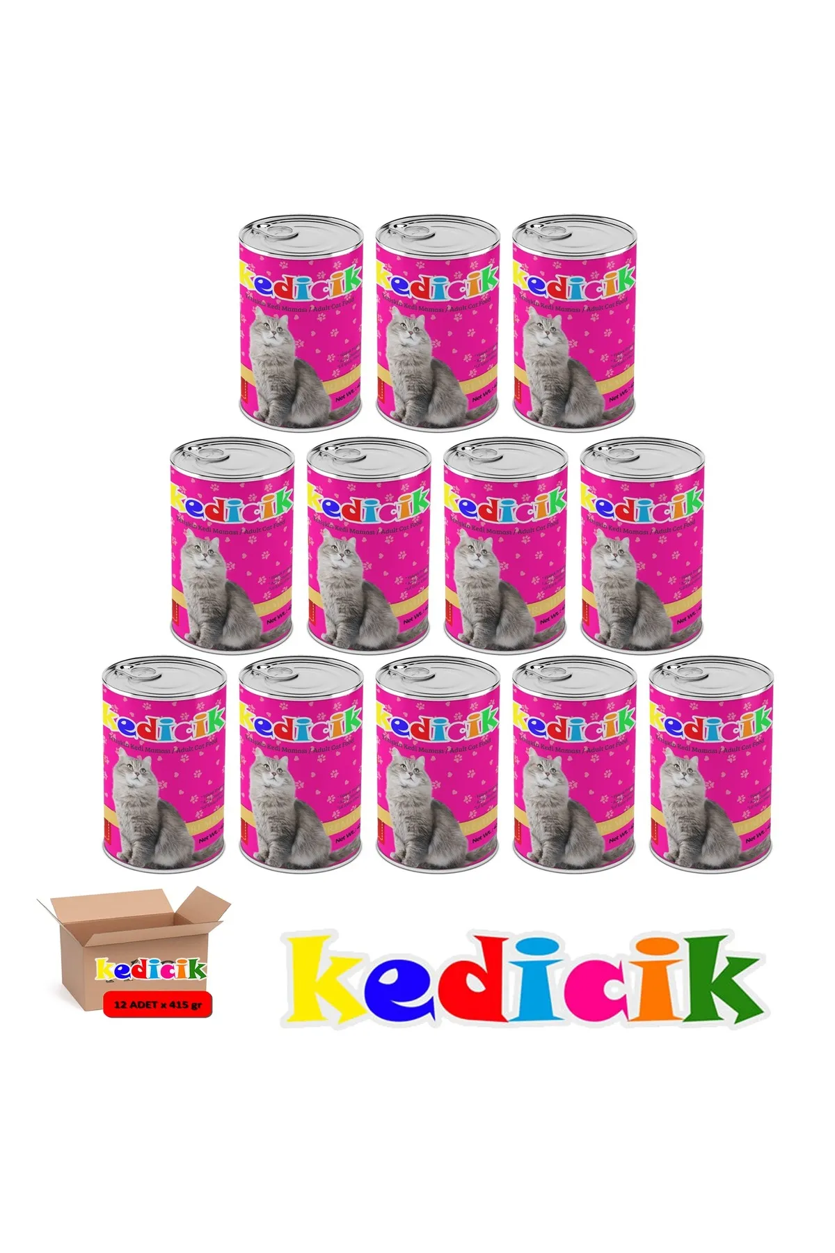 KEDİCİK%20DANA%20ETLİ%20YETİŞKİN%20KEDİ%20KONSERVESİ%20415%20GR