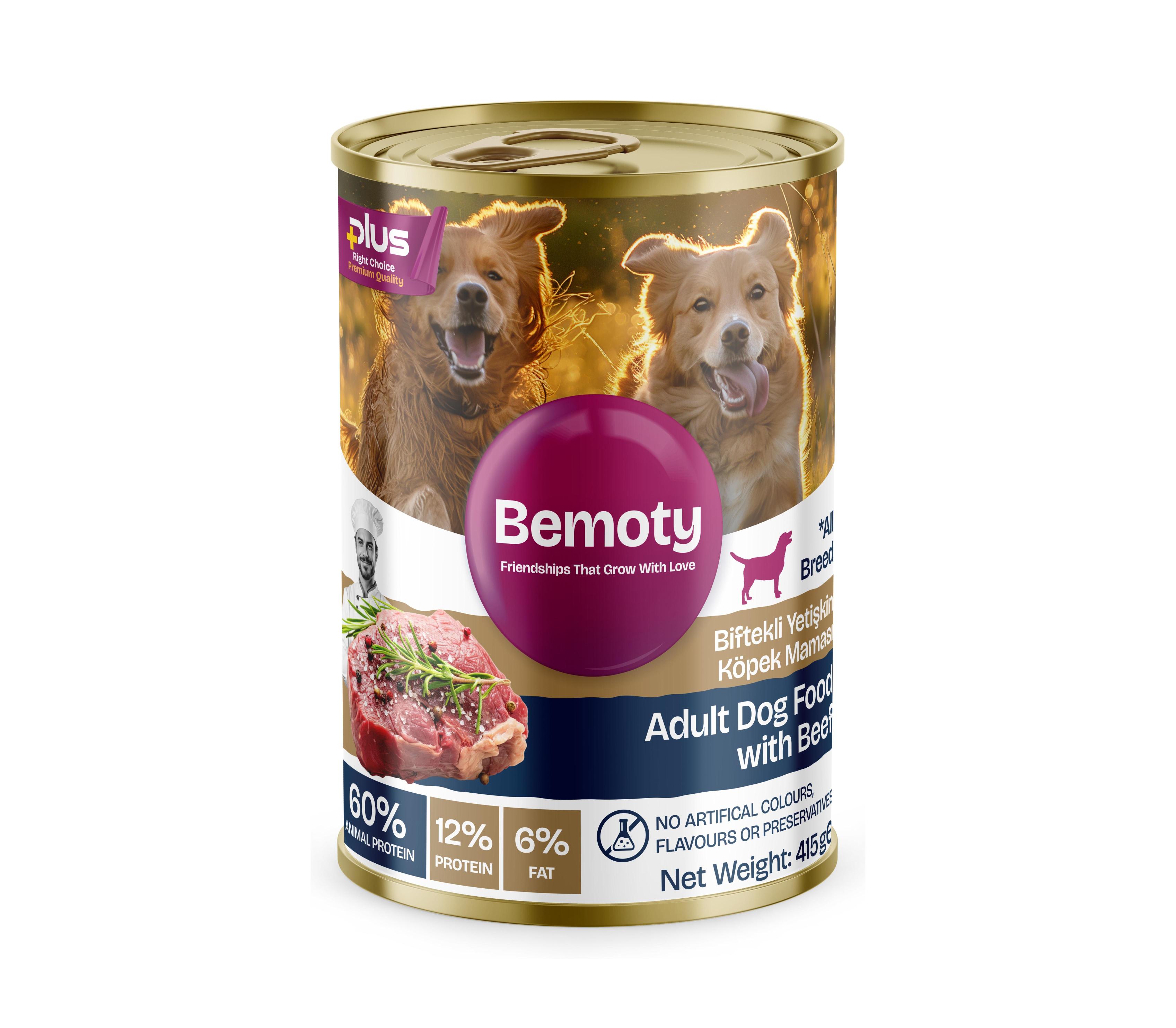 Bemoty%20Biftekli%20Köpek%20Konserve%20Mama%20415gr