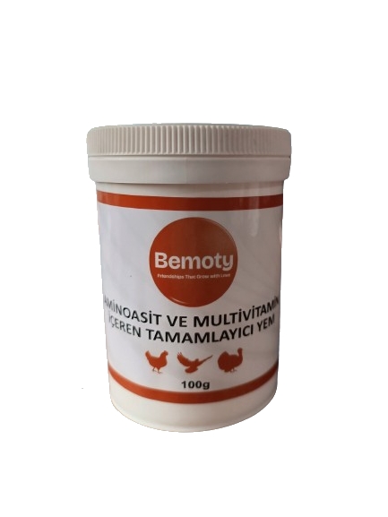 Bemoty%20Aminoasit%20ve%20Multivitamin%20İçeren%20Tamamlayıcı%20Yem%20100gr