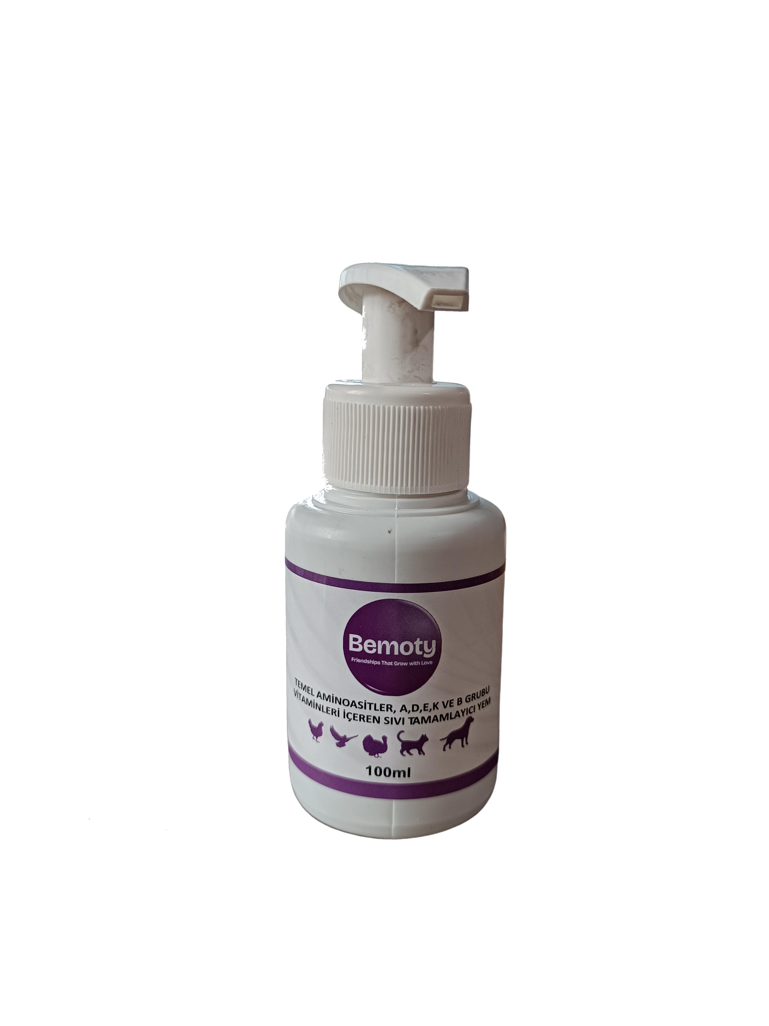 Bemoty%20Temel%20Aminoasitler%20ve%20Vitamin%20İçeren%20Tamamlayıcı%20Yem%20100ml