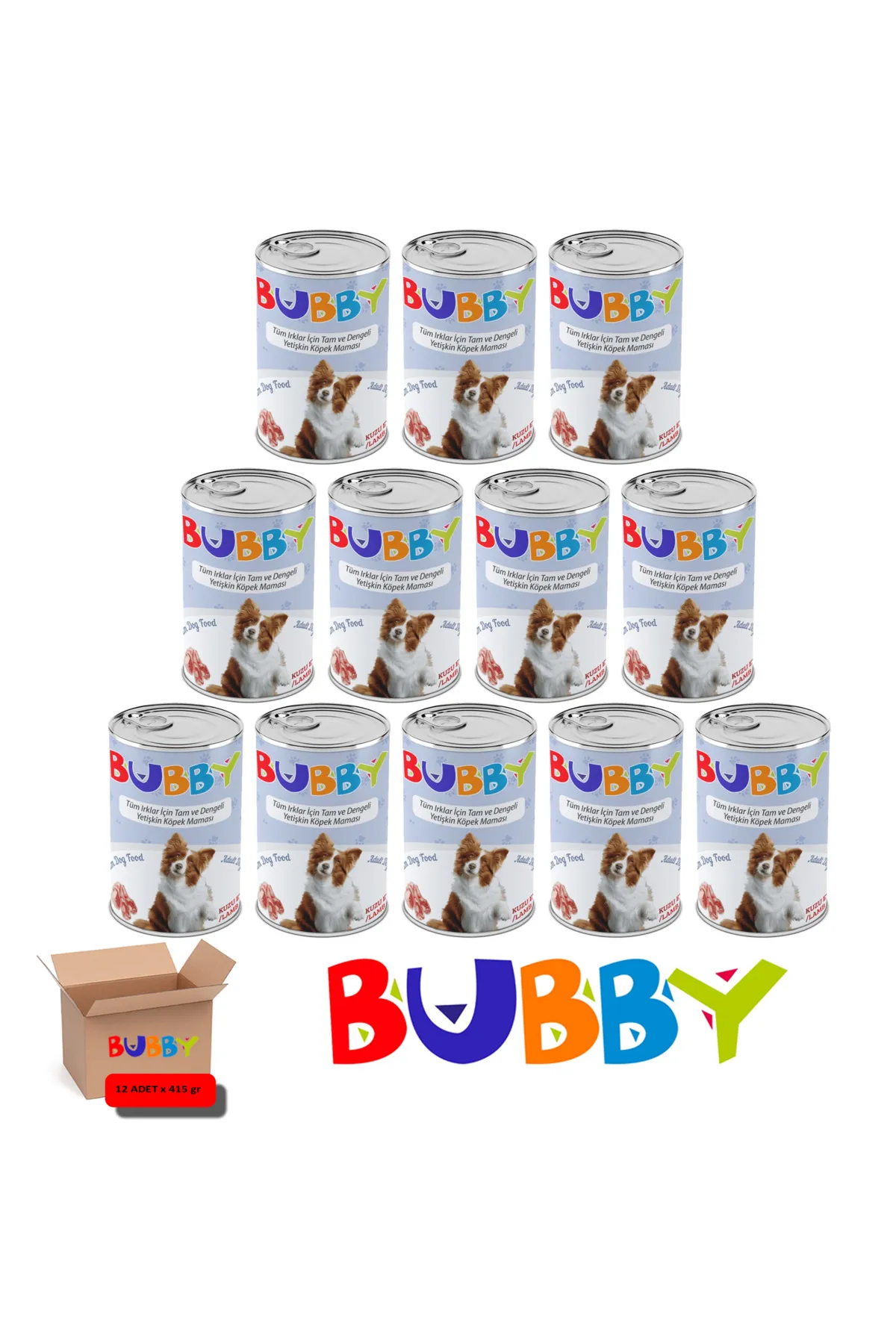 BUBBY%20KUZU%20ETLİ%20YETİŞKİN%20KÖPEK%20KONSERVE%20YAŞ%20MAMAS%20415%20GR