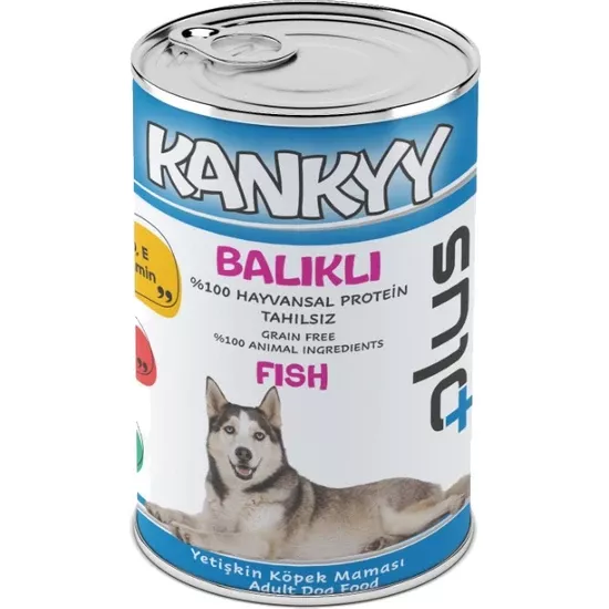 KANKYY BALIK ETLİ YETİŞKİN KÖPEK KONSERVE YAŞ MAMA 415 GR