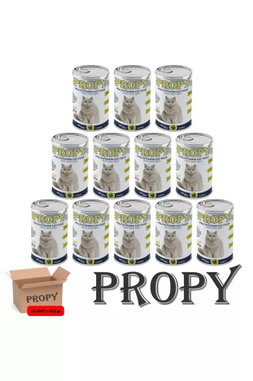 PROPY TAVUK ETLİ YETİŞKİN KEDİ KONSERVE YAŞ MAMA 415 GR 