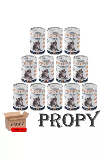 PROPY TAVUK ETLİ YAVRU KEDİ KONSERVE YAŞ MAMA 415 GR